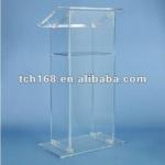 clear acrylic lectern podium for hotel TCH-POD005