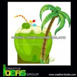 coconut shape kiosks fiber glass FG13101102