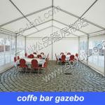 coffe bar gazebo 6m x12m with transparent windows SP-106