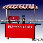 coffee cart /Solid wood mobile coffee cart ,customized design CK-004