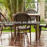 Coffee shop reception: outdoor furniture seating set/ bamboo-like garden furniture SB008