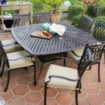 Collection Cast Aluminum Patio Dining Set - Seats 8 BT-00203