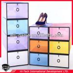 Color transparency PP material shoebox shelf HH-C31