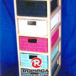 Colorful with storage basket storage cabinet RWCC---018