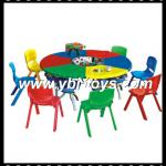 colourful table and chair set for kids indoor furniture equipment Y1-077