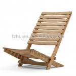 Comformtable plain teak wood reclining chair beach used HY-TPC028