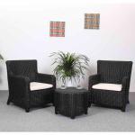 comfortable outdoor PE rattan combine dining set two chair with one tea table(TZC-DS-013) TZC-DS-013