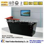 commercial glass steel front desk design PT-P002 PT-P002