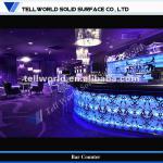 Commercial Luxury Bar Furniture Backlight LED Pub Bar Counter TW-PACT-003