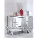 Contemporary 3-Drawer Mirrored Night Stand, Storage Chest RS-651BM