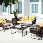 Cosmo Swiss 2014 new outdoor lounge Furniture wicker outdoor sofas/pe rattan sofa AR-S240-1,AR-S240-2,AR-SC240