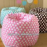 cotton print cube bean bag