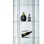 Curio glass display wine cabinet JM-E-005