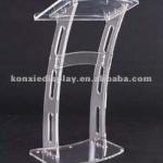 Curved Rail Acrylic Lectern konxie-081215