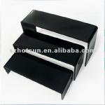 Custom black plexiglass shoes exhition stand TP-001