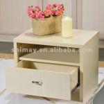 Customized assembly wooden bedside table, nightstand SNN10086