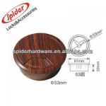 D53mm Wood color plastic desk wire box/table cable hole cover CCC-36