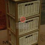 Delicate three rows of single row basket drawer storage cabinet RWCC---005