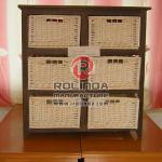 Delicate three rows two columns basket drawer storage cabinet Rwcab--0115L