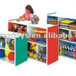 different style of wooden children toy shelf with competitive price SR-KF0003