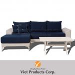 Diva Relax - Wicker sofa Wood table 05490