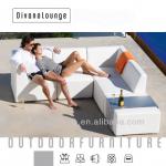 Divano 100% Outdoor furniture, with outdoor leather / Sunbrella fabric. Module set PURE. PU-SET01