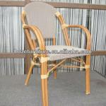 Double aluminum tube stacking dining armchair for sale BZ-CB002