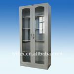 double door all glass steel hospital cabinet DZX-CB08