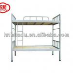 double layer iron bed metal bunk bed for school military factory staff army bed use HDC-07