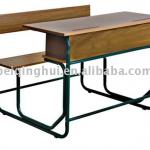 double metal school table&amp; chair GH-S21