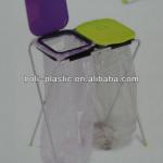 Double PP Plastic Covers Metal Rushbin On Hot Sales 2021