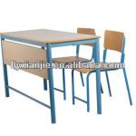 Double school classroom desk and chair XJH-DC-01 XJH-DC-01