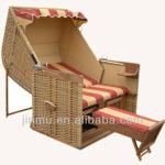 Double seat rattan roofed beach basket JMSC1008