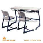 double seat school furniture for sale HY-0429