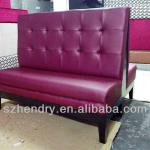 double side red leather restaurant booth RBA-1018