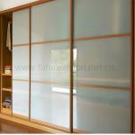 Dressing room cabinets with glass sliding door (EL-131W) EL-131W