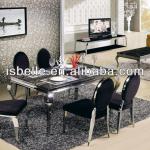 DT-1213 glass top dining tables and chairs DT-1213