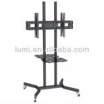 Dual sided mobile lcd tv floor stand T1016