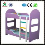 Durable kids cartoon bed for preschool/kindergarten wooden bed furniture/kids bunk bed QX-B6705 QX-B6705