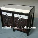 Durable Wooden Storage Cabinet with Two Drawer RHL-006DC