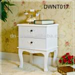 DWNT017 White square wood bed side table DWNT017