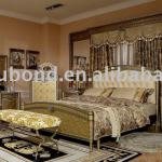 E16 2014 European Luxury classic bedroom wood furniture E16 bed