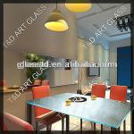 Eco-friendly custom kiln formed conference glass table top TDG-T-25