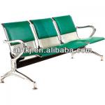 economy and high quality metal hospital room chair carbon steel four seats hospital waiting chair D40