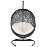 Egg Shaped Bird&#39;s Nest Weaving Process Rattan Hanging Chair 13101