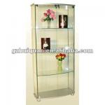 elegant living room glass wall cabinet with led lights hq