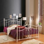 Elegant metal bed with powder coating finish TC002