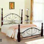 europ style queen bed/princess bed/mental and wood pretty bed 63#