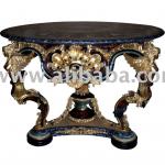 European Style Antique Plywood Wooden Inlaid French Table RRT