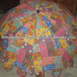 Exotic Sweet Garden Umbrellas in tribal embroideries from India- indian handmade traditional parasols GU-20